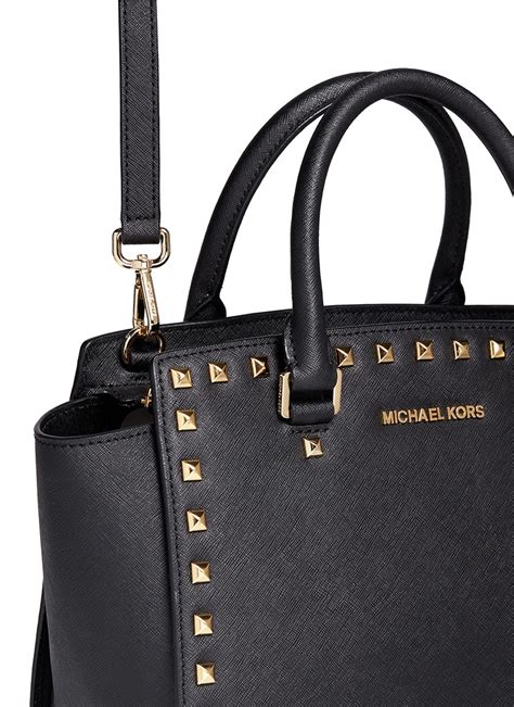 selma studded bag michael kors|Michael Kors selma medium black.